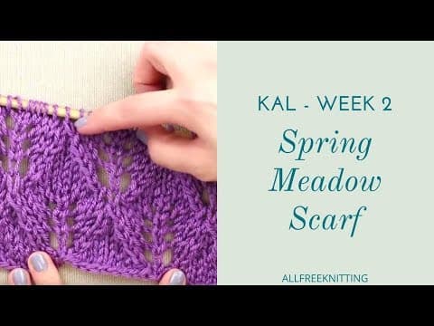 Knit Along: Spring Meadow Scarf Week 2