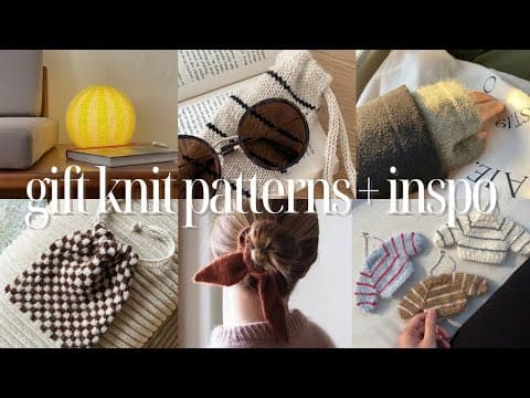 gift knitting guide! 23 free + paid patterns for practical accessories, modern home decor &amp; trinkets