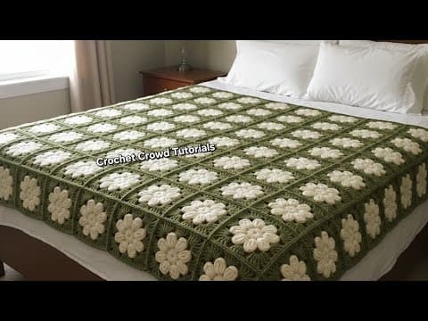 Beautiful Crochet Squares For Blankets #crochet/Very Easy Tutorial for Beginners #knitting 