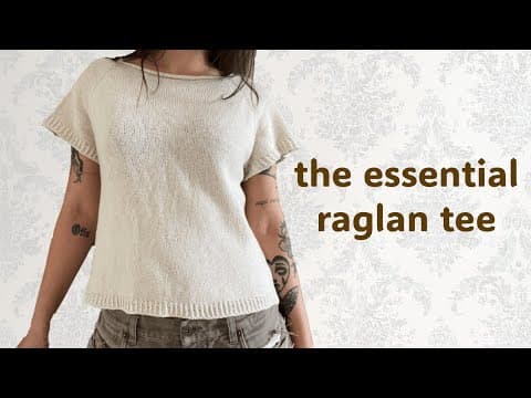 the essential raglan tee | free step-by-step knitting tutorial