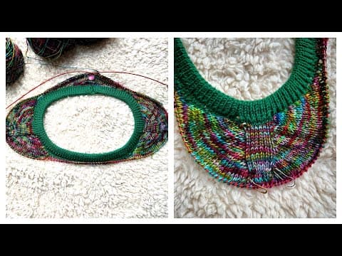 Sattelschulter von oben stricken mit verkürzten Reihen