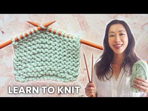 HOW TO KNIT for TOTAL BEGINNERS: STEP-BY-STEP Tutorial (SLOW REPEATS &amp; common MISTAKES)