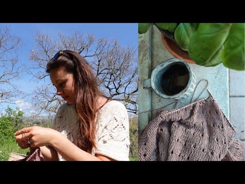 My wild knitting podcast | Ep. 22 | Spring knitting projects and botanical buttons