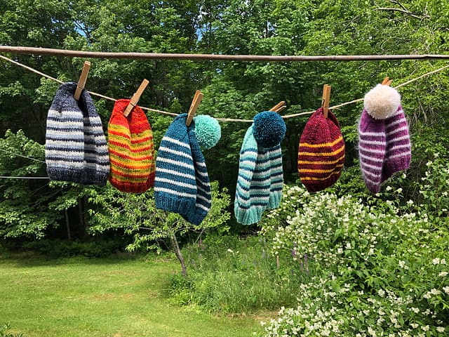 Sporty Stripey Caps For Kids