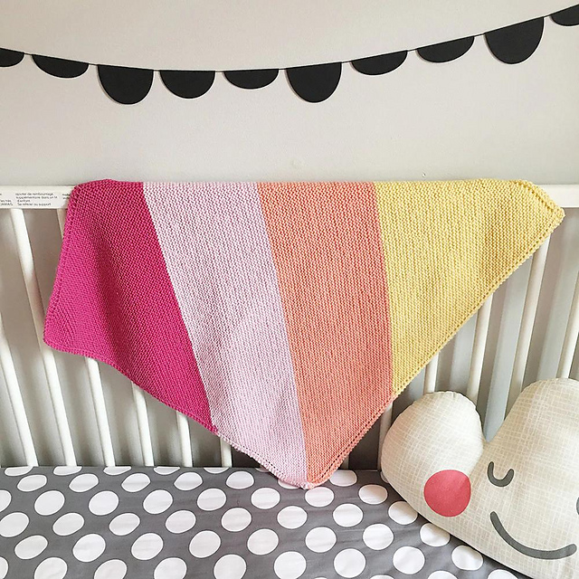 Fruit Stripe Baby Blanket