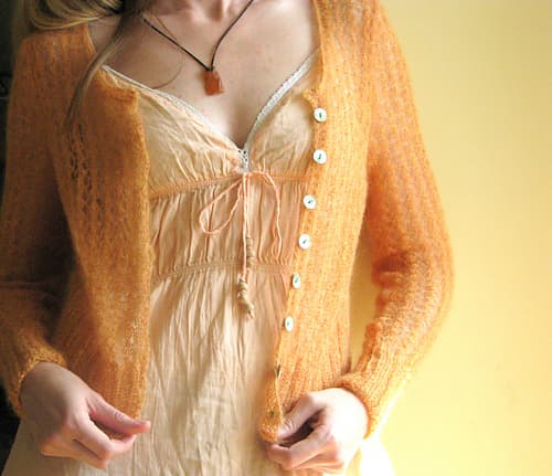 04 Jacke mit Lochmuster / Jacket with Lace Pattern