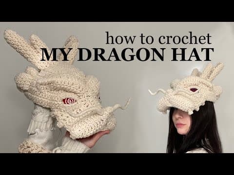 How to Crochet my Dragon Hat - Alexandria Masse