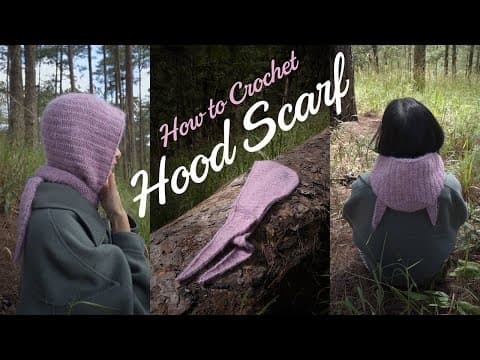 Crochet Hood Scarf - Tutorial for Beginners