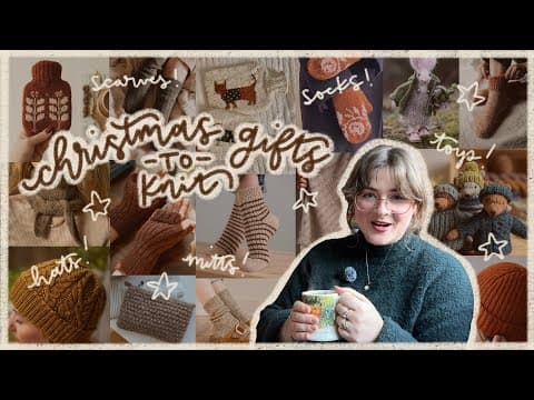 20+ christmas and holiday gifts to knit! quick & easy knitting patterns for all ages!