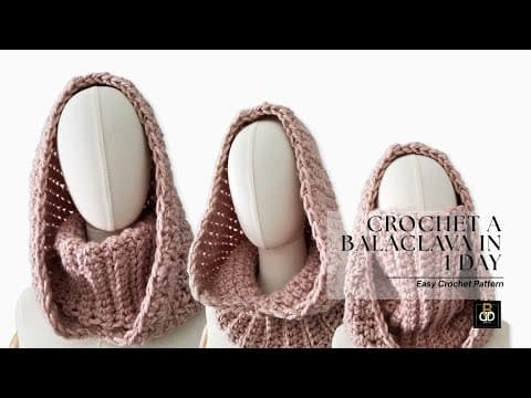How To Crochet The Most Beautiful Balaclava In One Day!