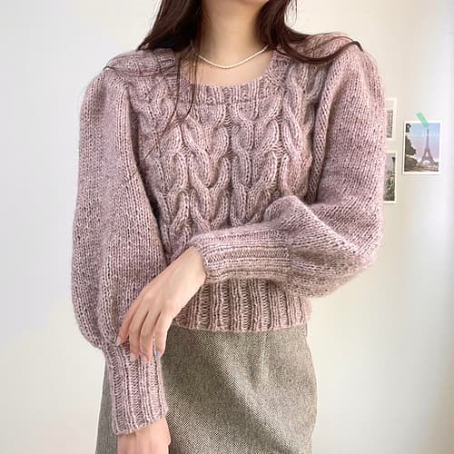 Heart Puff Sweater