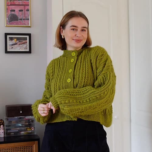 Crochet Cable Cardigan